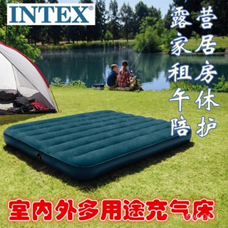 臺灣熱賣 熱賣爆款 INTEX充氣床陪護床午休氣墊戶外野營床單人雙人加厚加大充氣床墊