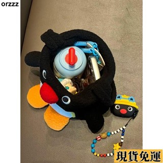 🌸臺灣限時低價🌸 pingu 毛絨玩具水杯包 創意可愛企鵝公仔戶外瓶套便攜保溫杯套