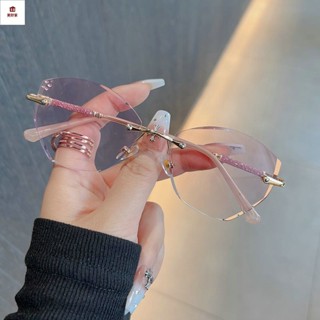 老花眼鏡 老花眼鏡女士新款高畫質濾藍光中老年人時尚無框品牌老光花鏡
