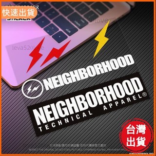 桃園發貨 NBHD閃電貼紙NEIGHBORHOOD露營潮牌裝飾防水反光貼紙汽車改裝貼紙