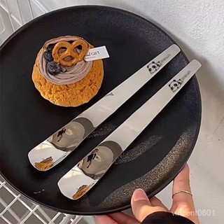 24H⚡臺灣出貨🚚甜品勺子長柄拌痠奶燕麥勺精緻咖啡小勺不銹鋼蛋糕勺罐子冰淇淋勺 7LBV
