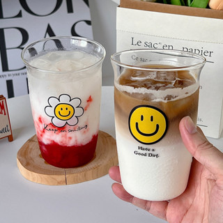 【新品推薦】博立美 韓國ins風玻璃水杯高硼矽耐高溫咖啡杯家用網紅杯子果汁杯