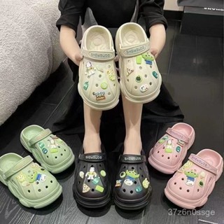 少女家用?夏涼拖包頭防滑厚底價夏日?卡通家居洞洞鞋拖鞋?外穿女早ins鳥?網紅女 UECJ