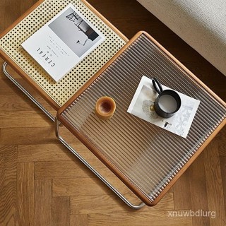 中古風茶幾桌 不銹鋼桌子 實木玻璃桌 藤編組閤茶幾 大小組閤 現代簡約風 沙發邊幾 矮桌 小矮桌