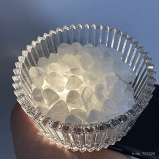 【熱銷免運】天然水晶消磁磁石ins擺件容器首飾帶蓋收納盒碎石玻璃碗凈化透明水晶消磁盒 首飾收納盒 消磁盒 手串收納盒 水