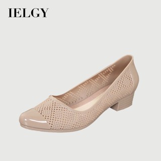 IELGY 防水鞋雨鞋女低幫淺口工作膠鞋短筒