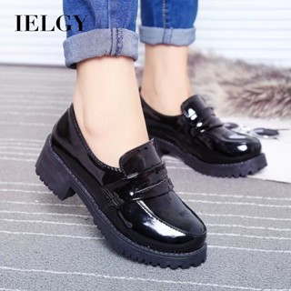 IELGY 日系學生鞋女僕鞋日系jk制服鞋cos通用lolita洛麗塔皮鞋黑色