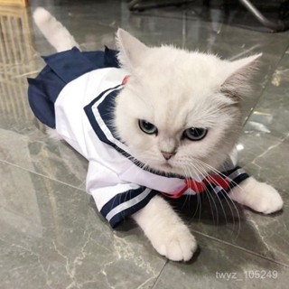 【寵物衣服(夏）】貓衣服jk貓咪衣服貓咪裙子小公主狗狗衣服洛麗塔銀漸層衣服狗衣服帥氣風可愛蓬蓬裙小型犬衣服寵物服飾寵物背