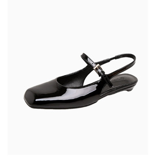 新品 實拍 娃娃鞋 瑪麗珍鞋 平底鞋 大尺碼35-40 包頭鞋 涼鞋 女鞋 通懃鞋 一字扣帶 後空 單鞋 芭蕾舞鞋