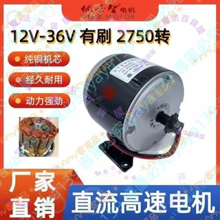 可開發票🉑12v電機電動滑板車配件24V36V250w高速 自行車改裝電動馬達25H🔖🦋魔法百貨屋
