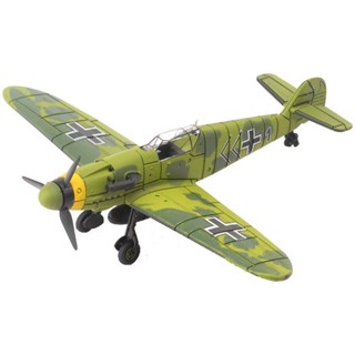 飛機模型 【1401人好評】4D拼裝1/48二戰飛機模型BF109海盜噴火戰鬥機玩具軍事風擺件