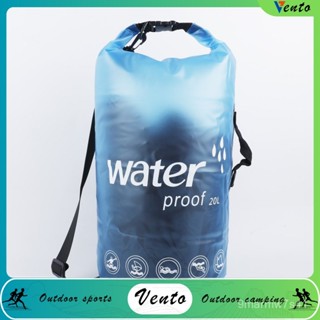 VENTO-單肩漂流防水袋PVC磨砂防水桶袋10L/20L半透明加厚游泳包水袋 WLXY