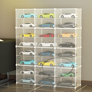 小汽車收納展示盒 模型盒 多美小汽車模型展示盒 收納櫃 小汽車壓克力收納盒玩具車收納展示架家用兒童玩具蝙蝠車小汽車模型防
