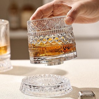 解壓轉轉玻璃杯 威士忌杯 啤酒杯 創意設計杯子 高顔值玻璃杯 果汁杯 飲品杯 冷飲杯 咖啡杯 冰美式咖啡杯 烈酒杯 水杯
