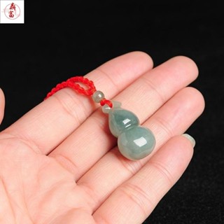 翡翠吊墜 天然油青翡翠葫蘆吊墜 玉石吊墜 男女款福祿掛件寶寶玉墜子