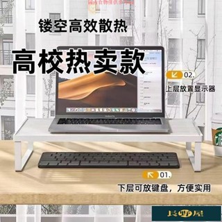 🌷優品🍀螢幕增高架電腦螢幕架桌上置物架螢幕架鍵盤架電腦桌增高架電腦桌層架木質架收納架