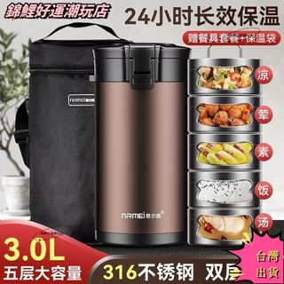 ✨ 臺灣出貨 保溫飯盒 不鏽鋼保溫桶 大容量便攜多層便當盒