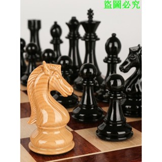 國際象棋高檔禮盒套裝木折疊棋盤超大號棋子復古西洋棋樣板房擺件禧悅生活創意社