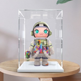 亞剋力展示盒 適用於POPMART MOLLY 俄羅斯方塊400% MOLLY展示盒 泡泡瑪特展示盒 俄羅斯方塊400%