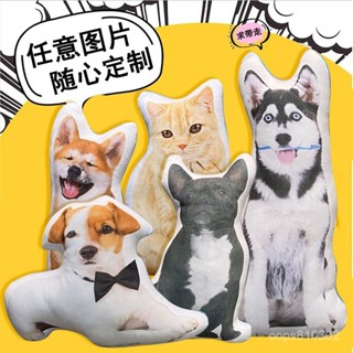 🔥限時特賣🔥【4.4萬人好評】diy定製人物異形無白邊抱枕醜貓狗玩偶來圖照片定做靠墊禮物