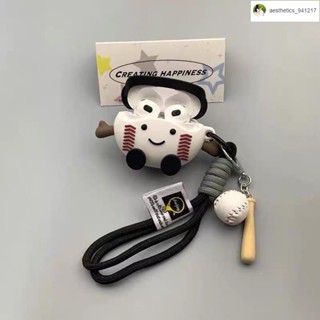 🎀臺灣出貨🎀Mali🎀黑棒球帽掛件適用蘋果AirPods3代耳機保護套pro/pro2可愛新款4代2