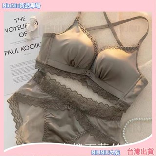 🔥臺灣出貨前扣內衣女小胸集中爆乳加厚顯大集中爆乳防下垂收副乳美背胸罩套裝不跑杯 小胸專用NIUNIU
