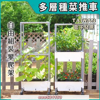 3.29 滿298出貨種菜推車 可組裝攀爬架 種菜盆 花盆 花盆推車 種菜箱 長條盆 種植推車 移動花盆