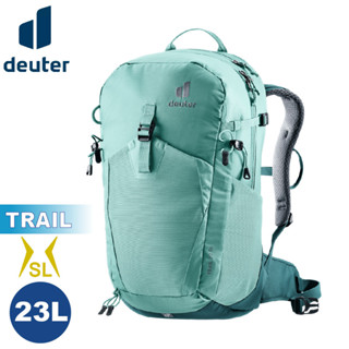 【Deuter 德國 23SL TRAIL 輕量拔熱透氣揹包《湖綠》】3440424/戶外休閒包/健行登山包