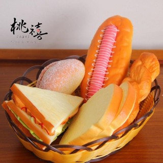 『臺灣 好物精選』模擬食物三明治麵包兒童早教啟蒙裝飾模擬水果蔬菜模型漢堡食物