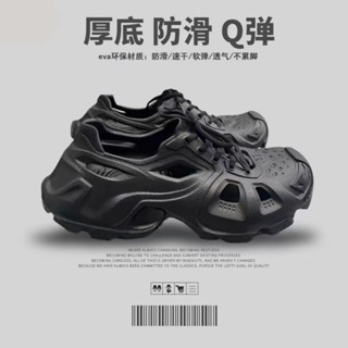 Miss推薦✈時尚運動拖鞋戶外涼鞋男款2424新款涉水沙灘鞋包頭洞洞鞋夏女