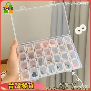 【限時下殺】便攜透明首飾盒ins風耳釘項鍊耳飾盤網紅收納盒小精緻防氧化盒子美甲鉚釘1