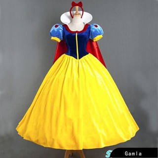【Gamla】萬聖節 成人 白雪公主服裝 格林童話 女生 舞臺演出 Cosplay 角色扮演 變裝派對 舞臺 表演服裝