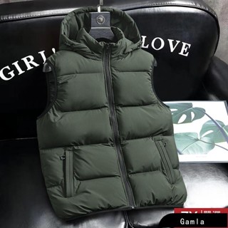 【Gamla】【六色入】L-XL冬季男生外套 背心外套 鋪棉背心 羽絨棉背心 防風外套 大尺碼外套 保暖背心 連帽背心