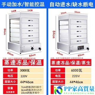 現貨-蒸包子機商用早餐店蒸包櫃蒸包機蒸饅頭玻璃電蒸爐蒸箱保溫展示櫃 可開發票