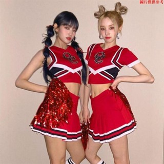 中小學生校運會啦啦隊服團體演出服打歌服舞臺表演套裝男女同款新運動會 演出運動會047