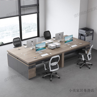 【小美家居專營店】辦公桌老闆桌電腦桌簡約現代工作臺書桌辦公室傢俱員工位單人桌子