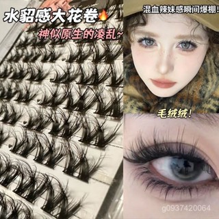 🔥臺灣熱賣🔥 5D毛絨大花捲懶人三部曲濃密假睫毛純野上鏡新人模擬水貂感眼睫毛