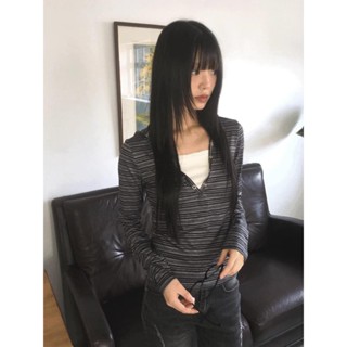 Codibook｜韓國 wonderwonder 直紋排扣連帽長袖上衣［預購］長袖上衣 女裝