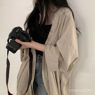 🐱 限時下殺 尺碼休閒外套 薄外套女生 夏天韓版 防曬衣 胖MM150公斤夏季小個子風衣外套防紫外線女潮BF寬鬆 X