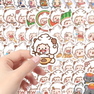 🔥桃園出貨🔥【店鋪熱銷】100張可愛羊村小羊卡通貼紙手機貼紙手賬貼紙電腦貼紙DIY