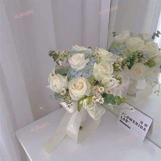 手捧花 小紅書領證同款 清新玫瑰 韓式模擬花束 模擬 結婚手捧花 新娘捧花 攝影 拍照道具 歐系手捧花 森林系捧花