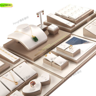 FengF 高檔珠寶展示道具櫃臺首飾店鋪陳列 輕奢套裝定製 Oirlv 珠寶展示架戒指耳環手鍊收納架項鍊人體模型架珠寶