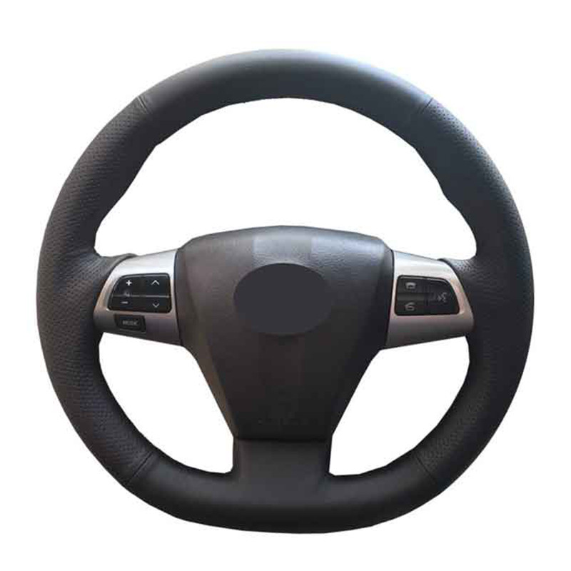 手工 DIY 皮革方向盤套定制方向盤套適用於豐田卡羅拉 2011 2012 2013 RAV4 20