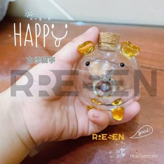 【臺灣出貨】滿月百送禮物玻璃小豬 小金豆豆子收納瓶 網紅透明收納瓶 撲滿小豬 存錢筒 金豆瓶 攢豆玻璃瓶 存錢瓶 存錢桶