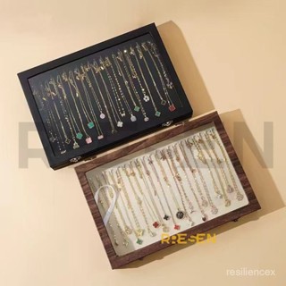 【臺灣出貨】手鍊展示架 項鍊 收納盒 大容量首飾展示盒子手鍊戒指吊墜盒鎖骨鏈展示盤防塵架 活動價