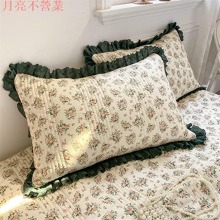 臺灣出貨 [C1220]全棉夾棉加厚枕套純棉枕頭套小碎花田園風74x48cm2衹枕芯套子一對家用學生宿捨整頭單雙人161