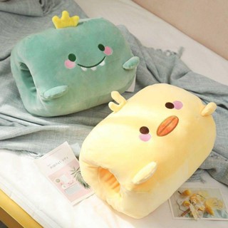 幸運星☆冬天暖手抱枕插手玩偶手捂毛絨玩具冬季可愛女孩卡通女生公仔娃娃抱枕被 抱枕 枕頭 插手枕 暖手枕 枕頭毯子二合一
