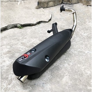 4.20❤️❤️QTBS摩托車鬼火RSZ福喜酷奇豪邁GY6改裝靜音直排大聲排氣管