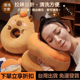 【臺灣出貨】午睡枕 趴睡枕 冰絲涼感 水豚 午休枕頭 午安枕 午休枕 趴枕 辦公室 趴睡枕頭 午睡神器 午休抱枕 賣完就
