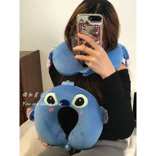 【新款首發】可愛史迪仔u型枕記憶棉可拆洗午睡枕ins學生旅行靠枕便攜護頸枕頭